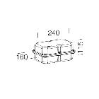 MICROFLOOR CASS.NYLON C/CABLAGGIO 60W IP677 - DISANO ILLUMINAZIONE ACC179/60 - DISANO ILLUMINAZIONE ACC179/60 product photo