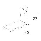 DIS 99802700 - Staffa 899 Zincato - DISANO ILLUMINAZIONE ACC899 product photo