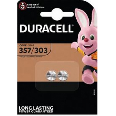 PILA BATTERIA DA OROLOGIO D357 1,5V BLISTER 2PZ - DURACELL D357 product photo Photo 01 3XL