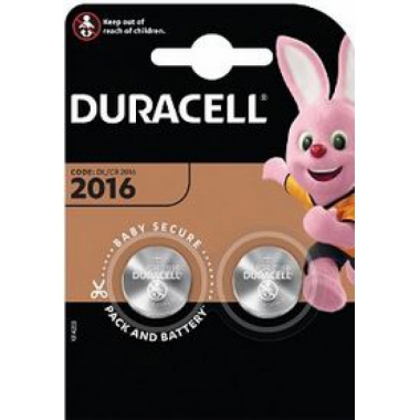 BATTERIA PILA DA OROLOGIO 3V BLISTER 2 PEZZI DL2016B2 - DURACELL DL20162 product photo Photo 01 3XL