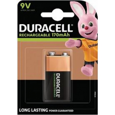 BATTERIA PILA RICARICABILE 9V HR9V 190MAH BLISTER 1 PEZZO - DURACELL HR9VB1 product photo Photo 01 3XL