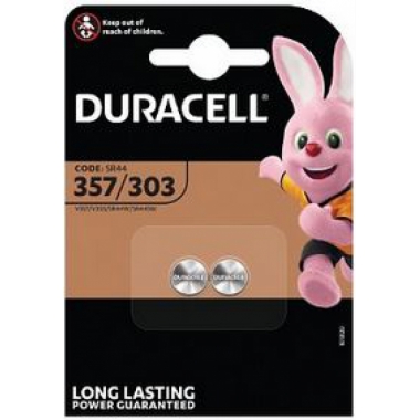 BATTERIA PILA DA OROLOGIO LR44 5,4X11,6 1,5V - DURACELL LR44 product photo Photo 01 3XL
