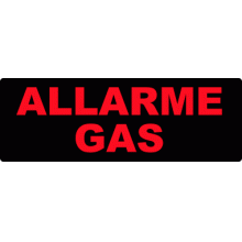 TARGA X CASSONETTO LUMINOSO SOL50 'ALLARME GAS' - IESS - EL.PA SAS SOL50T1 product photo