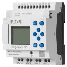 Relè di comando, easyE4 (espandibile, Ethernet), 100 - 240 Vca, 110 - 220 Vcc (cULus: 100-110 V cc), Ingressi Digitali: 8, morsetto a vite - EATON 197215 product photo
