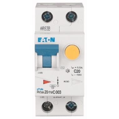 PKN4-20/1N/C/003 MTD 1N 20A C 0,03 4,5KA - EATON 237101 product photo Photo 01 3XL