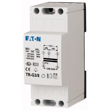 TR-G3/8 TRAFO CAMPANELLI 8 VA 230/4-8-12V - EATON 272481 - EATON 272481 - EATON 272481 product photo Photo 01 3XL