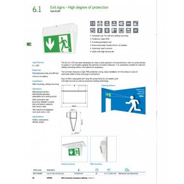 LAMPADA SEGNALETICA EURO X LED 3H SA/SE AT - EATON 40071354900 product photo Photo 01 3XL