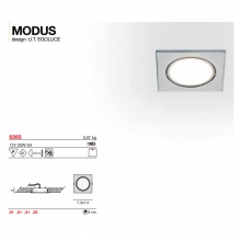 FARETTO MODUS BIANCO - EGOLUCE 6265/01 product photo