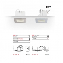 FARETTO EDY GRIGIO 230V GU10 - EGOLUCE 6302/03 product photo