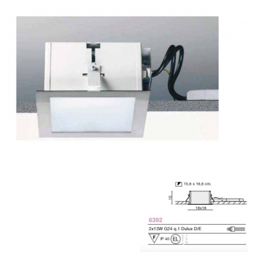 FARETTO MINIDELTA 2X13W ELETT. - EGOLUCE 6392/01 product photo Photo 01 3XL