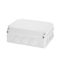 CASSETTA DERIVAZIONE CON PASSACAVI CON COPERCHIO A VITE 310X240X120MM IP55 - ELERGY 4009 product photo