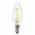 LAMPADA OLIVA LED TRASPARENTE 7W E14 806 LUMEN 3000K - ELERGY OLIVALEDTR7W/3K product photo Photo 01 2XS