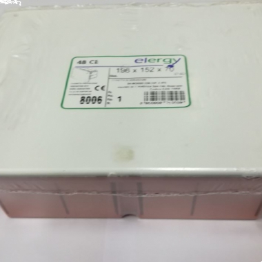 CASSETTA DERIVAZIONE INCASSO CON COPERCHIO 196X152X70MM - ELERGY 8006 product photo Photo 02 3XL