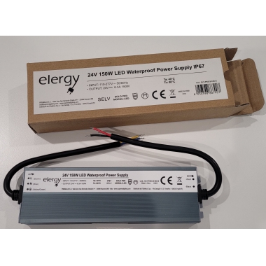 ALIMENTATORE 150W 24V IP65 - ELERGY ALIM150W24VIP65 product photo Photo 01 3XL