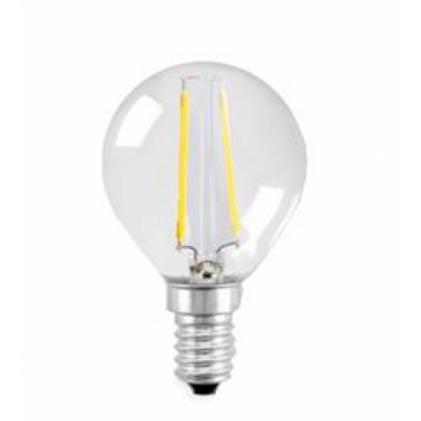 LAMPADA SFERA LED TRASPARENTE 4W E14 470 LUMEN 3000 KELVIN - ELERGY SFERALEDTR4WE14/3K product photo Photo 01 3XL