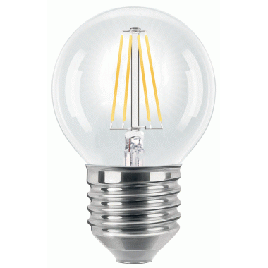 LAMPADA SFERA LED TRASPARENTE 7W E27 806 LUMEN 3000K - ELERGY SFERALEDTR7WE27/3K product photo Photo 01 3XL