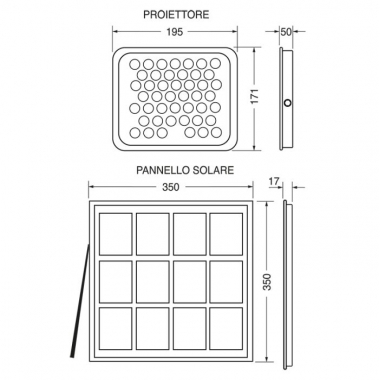 PROIETTORE LED SOLARE E-SUN200 - ELCART 184301000 product photo Photo 02 3XL