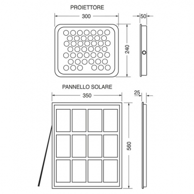 PROIETTORE LED SOLARE E-SUN400 BF - ELCART 184303000 product photo Photo 02 3XL