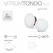 VITRUM TONDO OPALE CART IP67 12V RGB - PLAYLED SPO12LRGB product photo