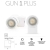 GUN1 LAMP.PARET. 230V 7W 3000K - PLAYLED E1021BC product photo Photo 01 2XS