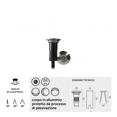 EBIR 2,0 12/24V 1W IP67 3000K ACC.316 ALL.P - PLAYLED AL1001C product photo Photo 01 3XL