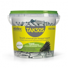 TASSELLO UNIVERSALE MULTIESPANSIONE IN NYLON CON VITE - ETELEC TAK505 product photo