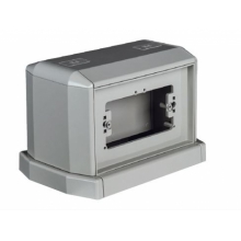 TORRETTA PORTA UTENZE BIFACCIALE GRIGIA 8 MODULI - ELETTROCANALI EC16001 product photo