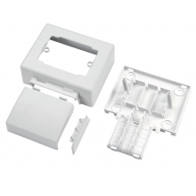 SCATOLA TORRETTA 83.5- PER CANALE EC20001 70X20 PLASTICA BIANCO 3 MODULI - ELETTROCANALI EC20010 product photo