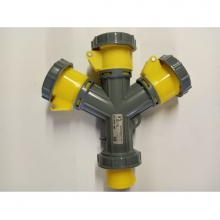 MOLTIPLICATORE 3 USCITE IP67 110V 2P+T 16A - ELETTROCANALI EC691743 product photo