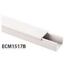 MINICANALE COPERCHIO FRONTALE 15X17 BIANCO BARRA 2 METRI - ELETTROCANALI ECMC1517B product photo