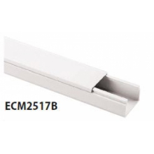 MINICANALE COPERCHIO FRONTALE 25X17 BIANCO BARRA 2 METRI - ELETTROCANALI ECMC2517B product photo