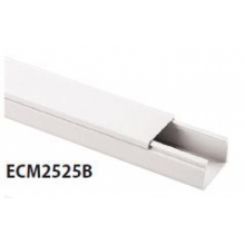 MINICANALE CON COPERCHIO 25X25 BIANCO 1 SCOMPARTO BARRA 2 METRI - ELETTROCANALI ECMC2525B product photo