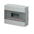 CENTRALINO DA PARETE IP40 PORTELLA TRASPARENTE 12 MODULI GRIGIO - ELETTROCANALI EC60012 product photo Photo 01 2XS
