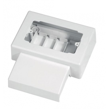 SCATOLA TORRETTA 108 PER CANALE EC20001 70X20 PLASTICA BIANCO 4 MODULI - ELETTROCANALI EC20015 product photo Photo 01 3XL