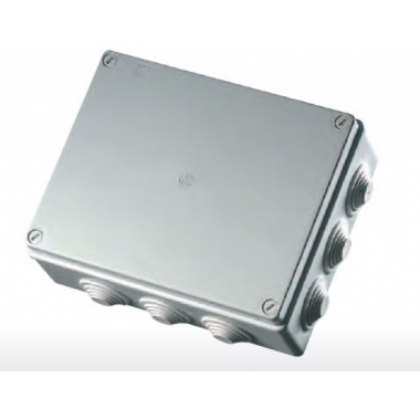 SCATOLA DI DERIVAZIONE DA PARETE IP55 300X220X120 - ELETTROCANALI EC400C8 product photo Photo 01 3XL