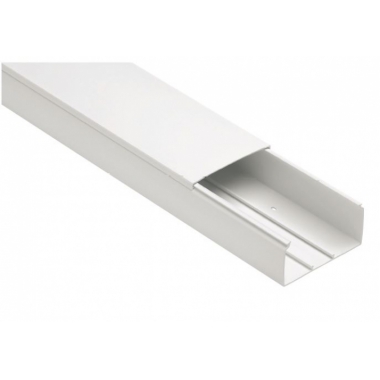 CANALE PORTACAVI CON COPERCHIO 100X40 BIANCO BARRA 2 METRI - ELETTROCANALI ECCP10040B product photo Photo 01 3XL