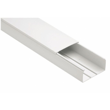 CANALE PORTACAVI CON COPERCHIO 120X80  BIANCO BARRA 2 METRI - ELETTROCANALI ECCP12080B product photo Photo 01 3XL