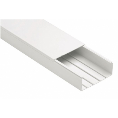 CANALE PORTACAVI CON COPERCHIO 200X60 BIANCO BARRA 2 METRI - ELETTROCANALI ECCP20060B product photo Photo 01 3XL