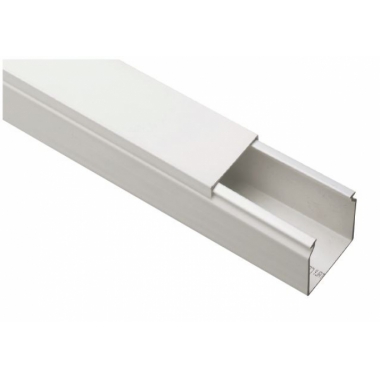 CANALE PORTACAVI CON COPERCHIO 40X40 BIANCO BARRA 2 METRI - ELETTROCANALI ECCP4040B product photo Photo 01 3XL