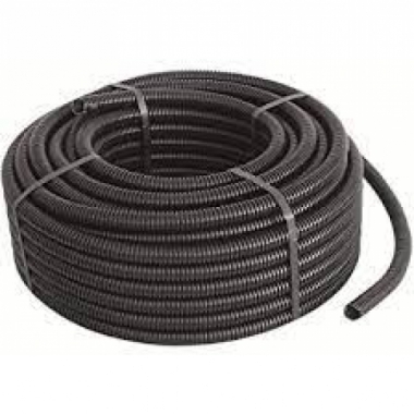 TUBO CORRUGATO IN PVC NERO DIAMETRO 20 MATASSA 100 METRI - ELETTROCANALI ECTC1520 product photo Photo 01 3XL