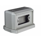 TORRETTA PORTA UTENZE BIFACCIALE GRIGIA 8 MODULI - ELETTROCANALI EC16001 product photo