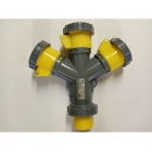 MOLTIPLICATORE 3 USCITE IP67 110V 2P+T 16A - ELETTROCANALI EC691743 product photo