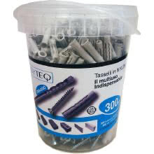 EASYTEQ ETQ00630S - Tasselli nylon diametro 6 + vite in secchiello da 300pz con punta trapano - EASYTEQ ETQ00630S - EASYTEQ ETQ00630S product photo