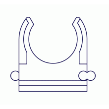 Fissatubo a clip per tubo diametro 20mm - EASYTEQ FSTC20 product photo