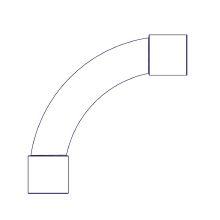 Curva a 90 gradi, a raggio stretto, per tubi rigidi diametro 20 mm - EASYTEQ CRV20IP40 product photo