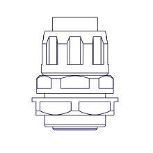 Raccordo girevole guaina Diametro 10mm scatola GAS 1/4 di pollice - EASYTEQ RGS10G product photo