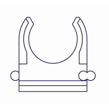 Fissatubo a clip per tubo diametro 20mm - EASYTEQ FSTC20 product photo Photo 01 3XL