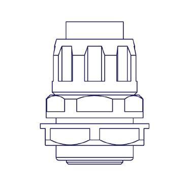 Raccordo girevole guaina Diametro 10mm scatola GAS 1/4 di pollice - EASYTEQ RGS10G product photo Photo 01 3XL