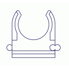 Fissatubo a clip per tubo diametro 50mm - EASYTEQ FSTC50 product photo