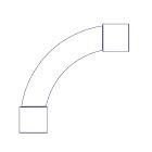 Curva a 90 gradi, a raggio stretto, per tubi rigidi diametro 20 mm - EASYTEQ CRV20IP40 product photo